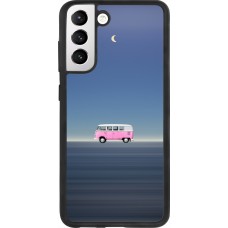 Coque Samsung Galaxy S21 FE 5G - Silicone rigide noir Spring 23 pink bus