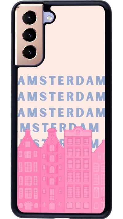 Coque Samsung Galaxy S21+ 5G - Amsterdam Pink Print