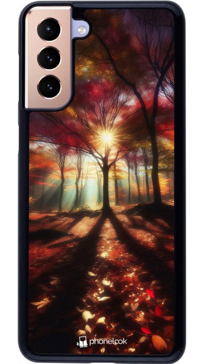 Coque Samsung Galaxy S21+ 5G - Automne doré glare