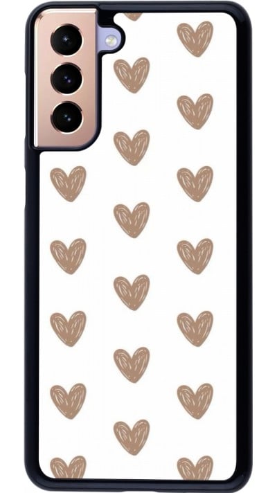 Coque Samsung Galaxy S21+ 5G - Autumn 2024 brown hearts