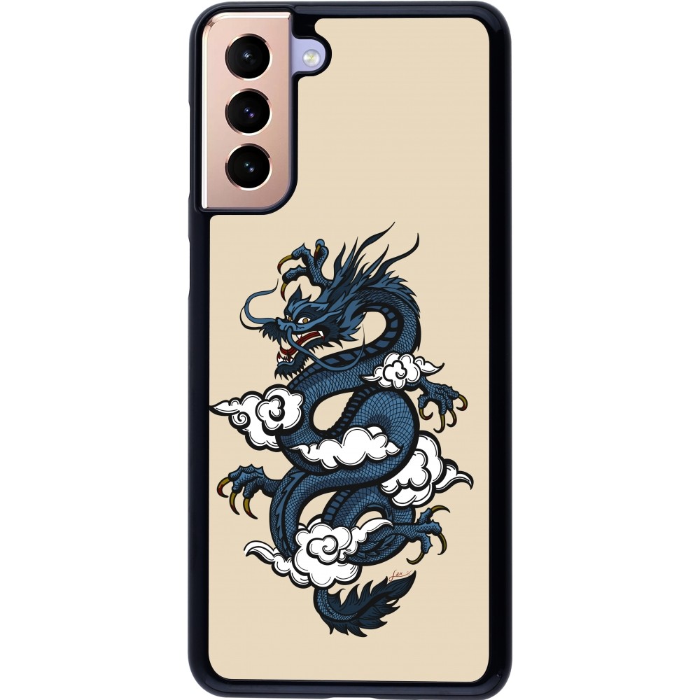 Coque Samsung Galaxy S21+ 5G - Blue Dragon Tattoo