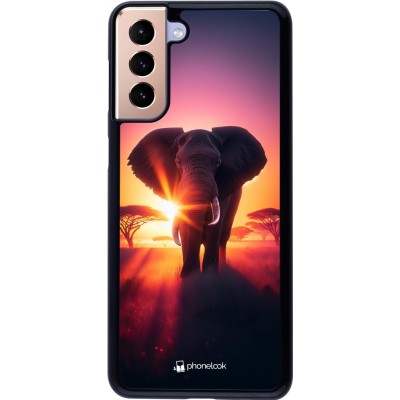 Coque Samsung Galaxy S21+ 5G - Elephant Sunrise Beauty