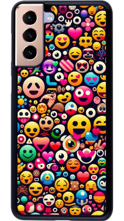 Coque Samsung Galaxy S21+ 5G - Emoji Mix Color