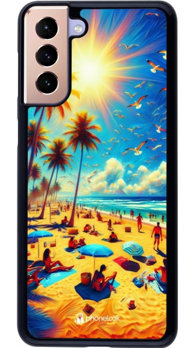 Coque Samsung Galaxy S21+ 5G - Été Paradis Paint