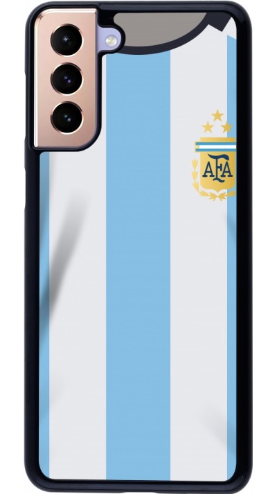 Coque Samsung Galaxy S21+ 5G - Maillot de football Argentine 2022 personnalisable