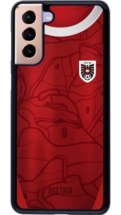 Coque Samsung Galaxy S21+ 5G - Maillot de football Autriche personnalisable