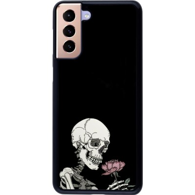 Coque Samsung Galaxy S21+ 5G - Halloween 2023 rose and skeleton