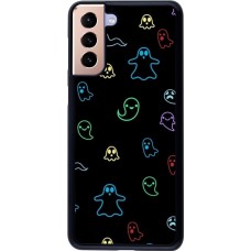 Coque Samsung Galaxy S21+ 5G - Halloween 2024 colorful ghosts