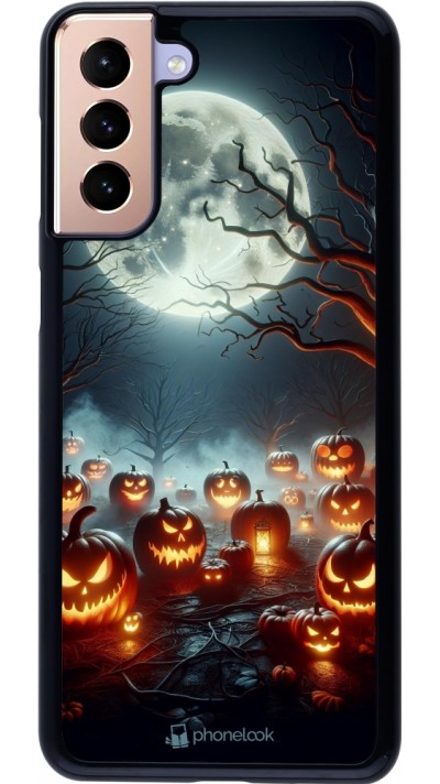 Coque Samsung Galaxy S21+ 5G - Halloween 2024 Many Pumpkins