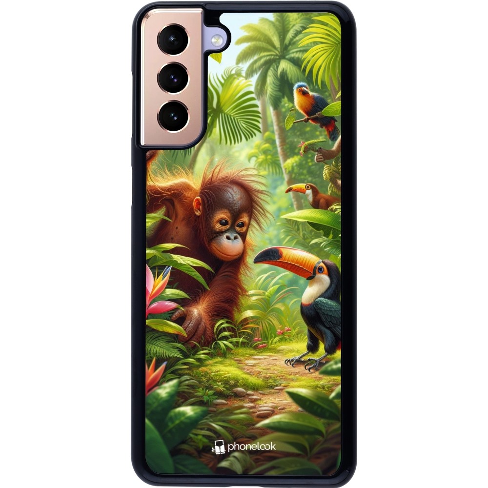 Coque Samsung Galaxy S21+ 5G - Jungle Tropicale Tayrona