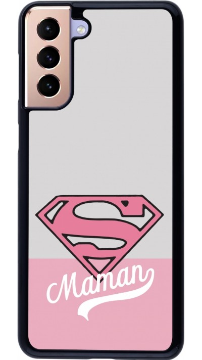 Coque Samsung Galaxy S21+ 5G - Mom 2024 Super hero maman