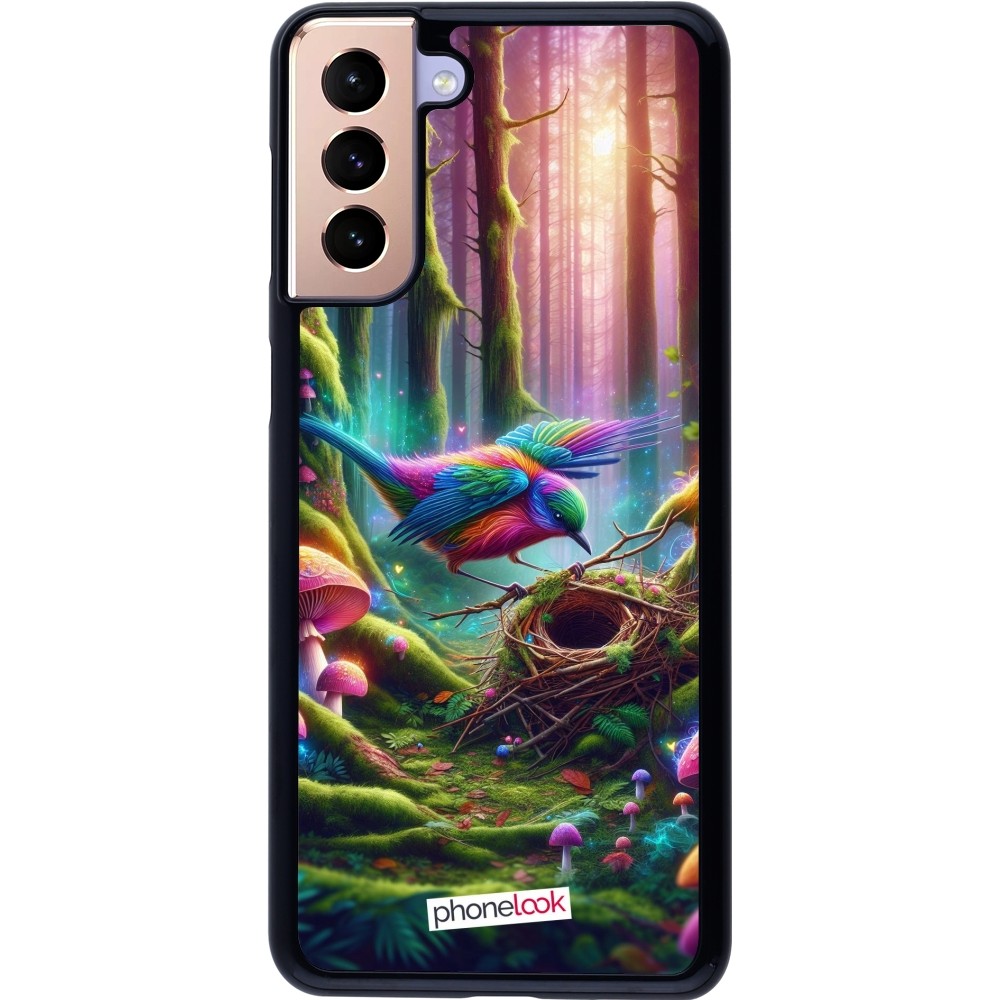 Coque Samsung Galaxy S21+ 5G - Oiseau Nid Forêt