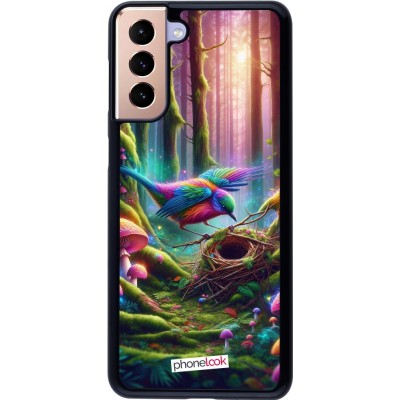 Coque Samsung Galaxy S21+ 5G - Oiseau Nid Forêt