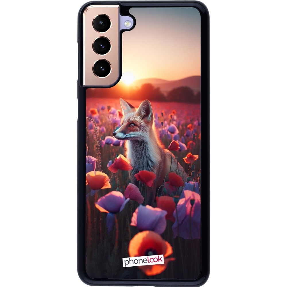 Coque Samsung Galaxy S21+ 5G - Renard pourpre au crépuscule