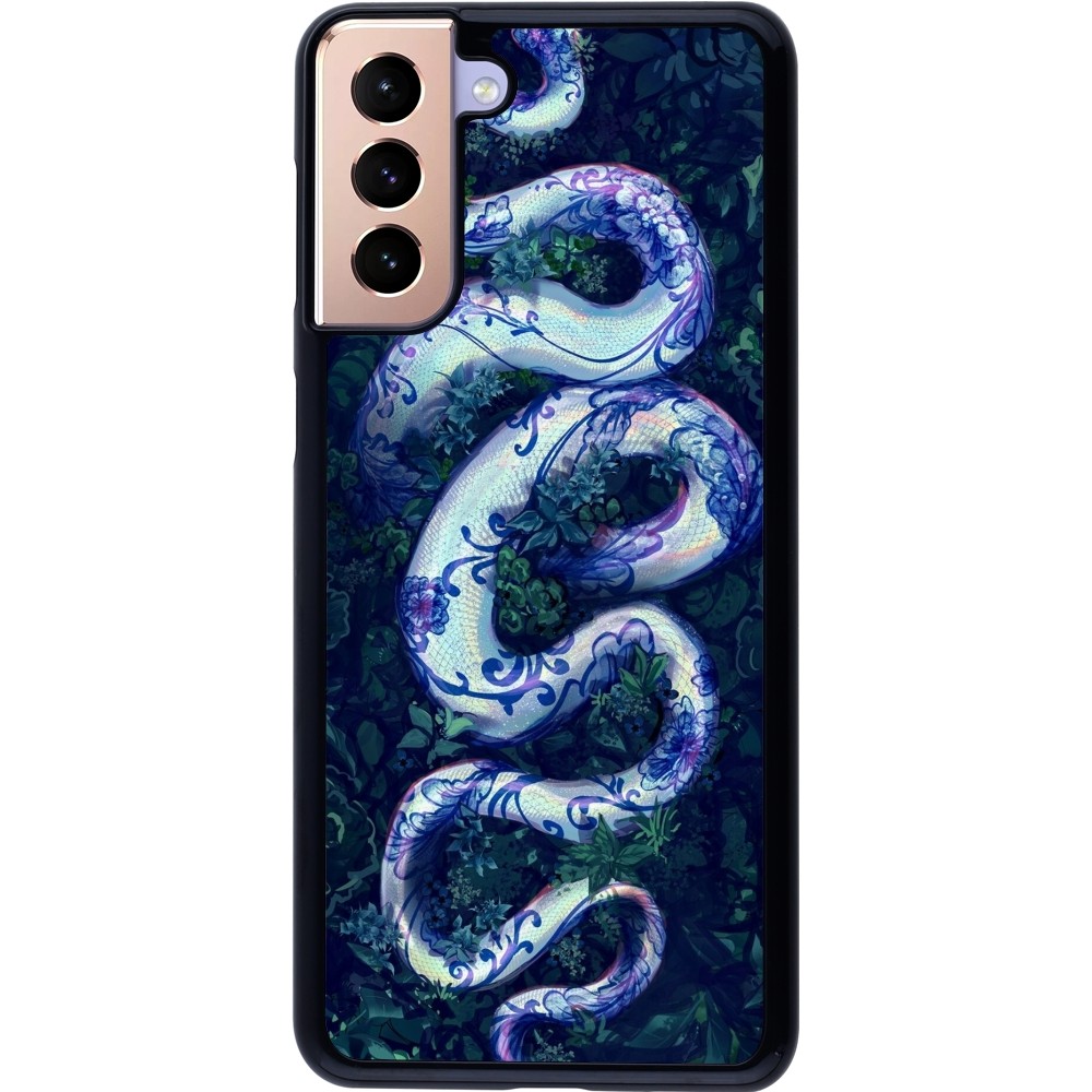 Coque Samsung Galaxy S21+ 5G - Serpent Blue Anaconda