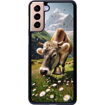 Coque Samsung Galaxy S21+ 5G - Vache montagne Valais