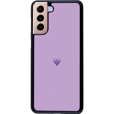 Coque Samsung Galaxy S21+ 5G - Valentine 2023 purpule single heart