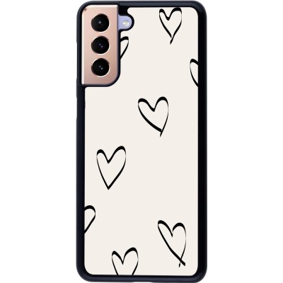 Coque Samsung Galaxy S21+ 5G - Valentine 2023 minimalist hearts