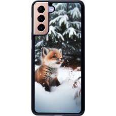 Coque Samsung Galaxy S21+ 5G - Noël 2023 Renardeau sapin