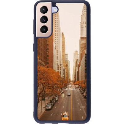 Coque Samsung Galaxy S21+ 5G - Silicone rigide noir Autumn 2024 New York city