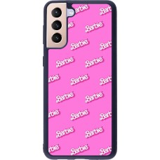 Coque Samsung Galaxy S21+ 5G - Silicone rigide noir Barbie Pattern