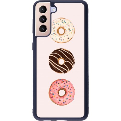 Coque Samsung Galaxy S21+ 5G - Silicone rigide noir Spring 23 donuts