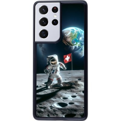 Coque Samsung Galaxy S21 Ultra 5G - Astro Suisse sur lune