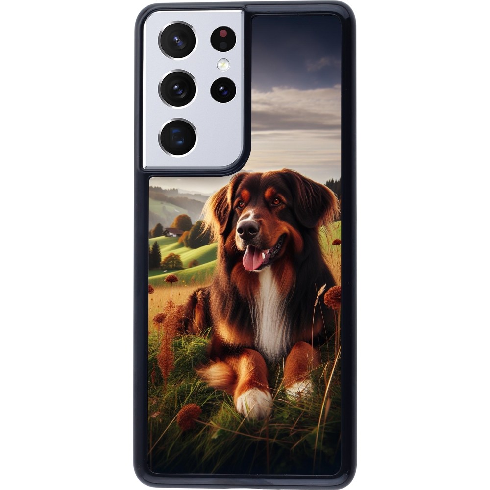 Coque Samsung Galaxy S21 Ultra 5G - Chien Campagne Suisse