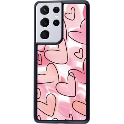 Coque Samsung Galaxy S21 Ultra 5G - Easter 2023 pink hearts