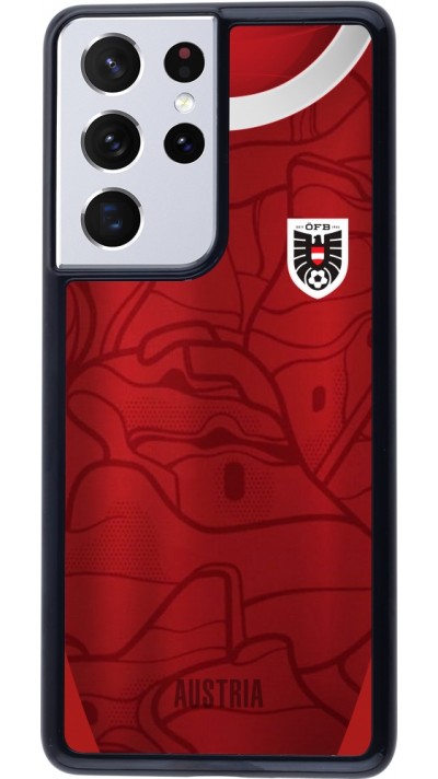 Coque Samsung Galaxy S21 Ultra 5G - Maillot de football Autriche personnalisable