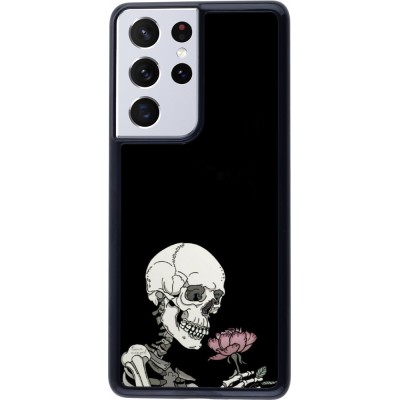 Coque Samsung Galaxy S21 Ultra 5G - Halloween 2023 rose and skeleton