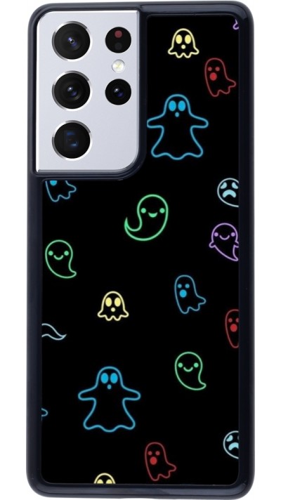 Coque Samsung Galaxy S21 Ultra 5G - Halloween 2024 colorful ghosts