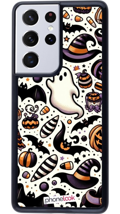 Coque Samsung Galaxy S21 Ultra 5G - Halloween 2024 Cute Pattern