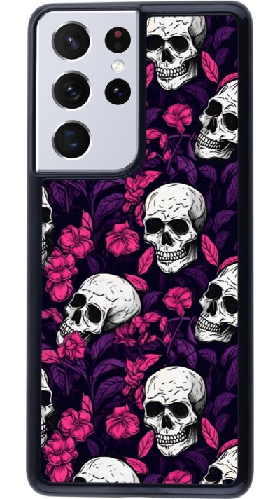 Coque Samsung Galaxy S21 Ultra 5G - Halloween 2024 romantic skulls