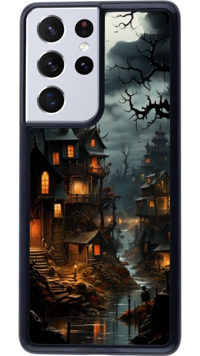 Coque Samsung Galaxy S21 Ultra 5G - Halloween 2024 scary town