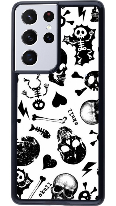 Coque Samsung Galaxy S21 Ultra 5G - Halloween 2024 skeleton mix