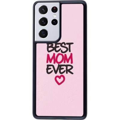 Coque Samsung Galaxy S21 Ultra 5G - Mom 2023 best Mom ever pink