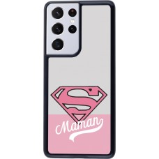 Samsung Galaxy S21 Ultra 5G Case Hülle - Mom 2024 Super hero maman