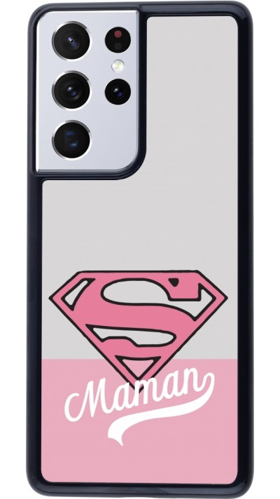 Samsung Galaxy S21 Ultra 5G Case Hülle - Mom 2024 Super hero maman