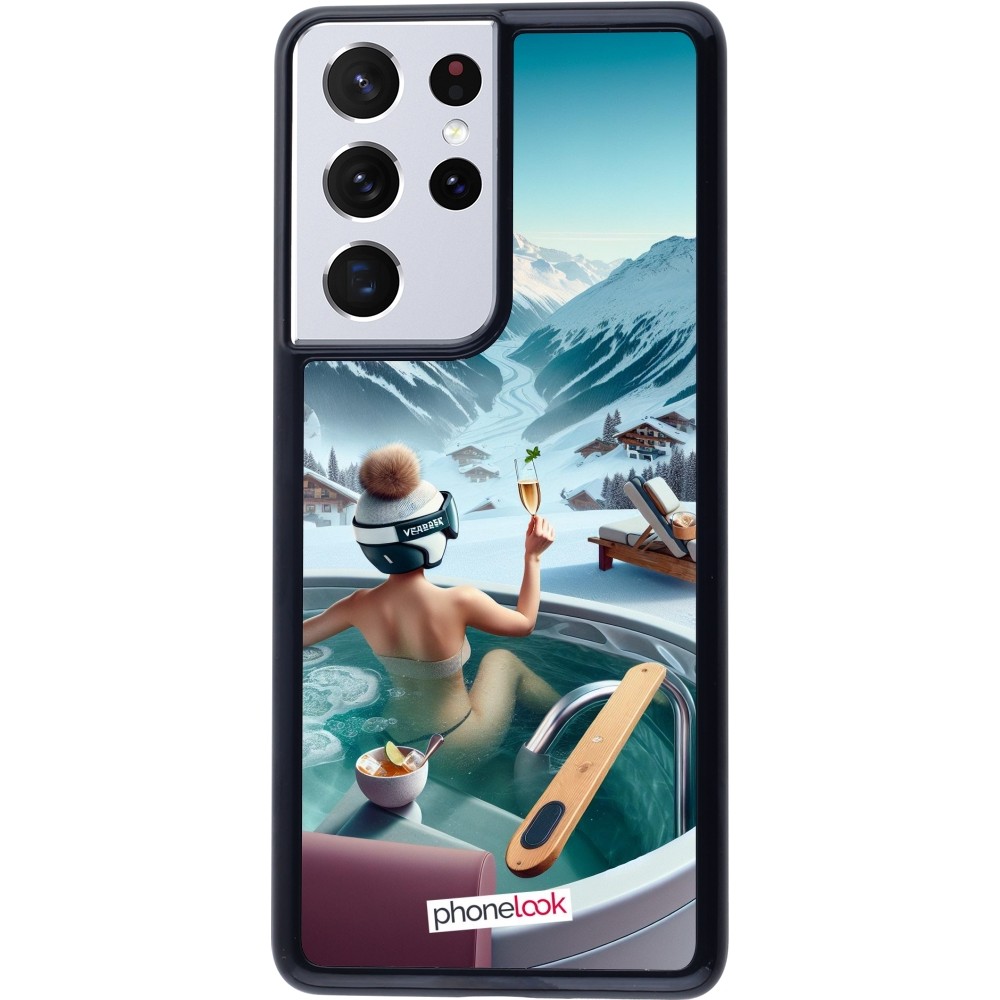 Samsung Galaxy S21 Ultra 5G Case Hülle - Berg Glamour Whirlpool