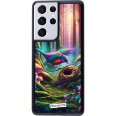 Coque Samsung Galaxy S21 Ultra 5G - Oiseau Nid Forêt