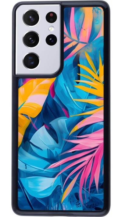 Coque Samsung Galaxy S21 Ultra 5G - Palms Blue