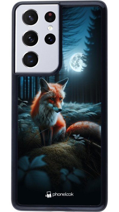 Samsung Galaxy S21 Ultra 5G Case Hülle - Fuchs Mond Wald