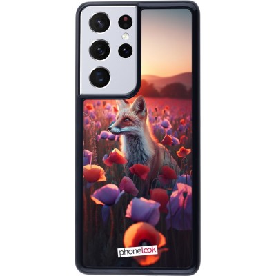 Coque Samsung Galaxy S21 Ultra 5G - Renard pourpre au crépuscule