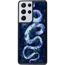 Samsung Galaxy S21 Ultra 5G Case Hülle - Snake Blue Anaconda