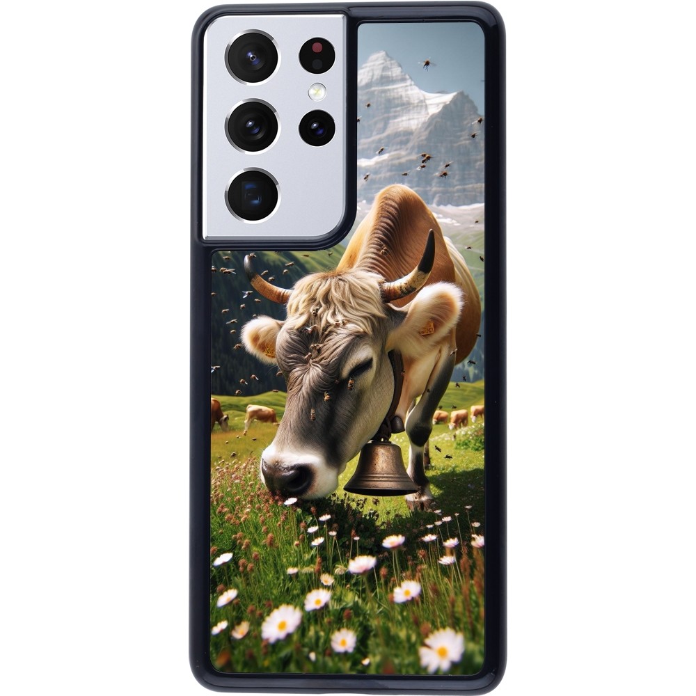 Coque Samsung Galaxy S21 Ultra 5G - Vache montagne Valais