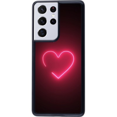 Coque Samsung Galaxy S21 Ultra 5G - Valentine 2023 single neon heart