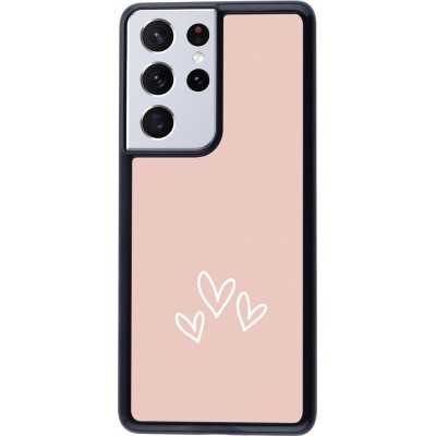 Coque Samsung Galaxy S21 Ultra 5G - Valentine 2023 three minimalist hearts