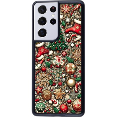 Coque Samsung Galaxy S21 Ultra 5G - Noël 2023 micro pattern