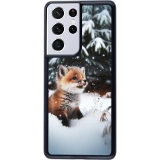 Coque Samsung Galaxy S21 Ultra 5G - Noël 2023 Renardeau sapin